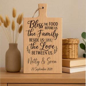 Gepersonaliseerde Houten Snijplank – 36,5×20×2 cm