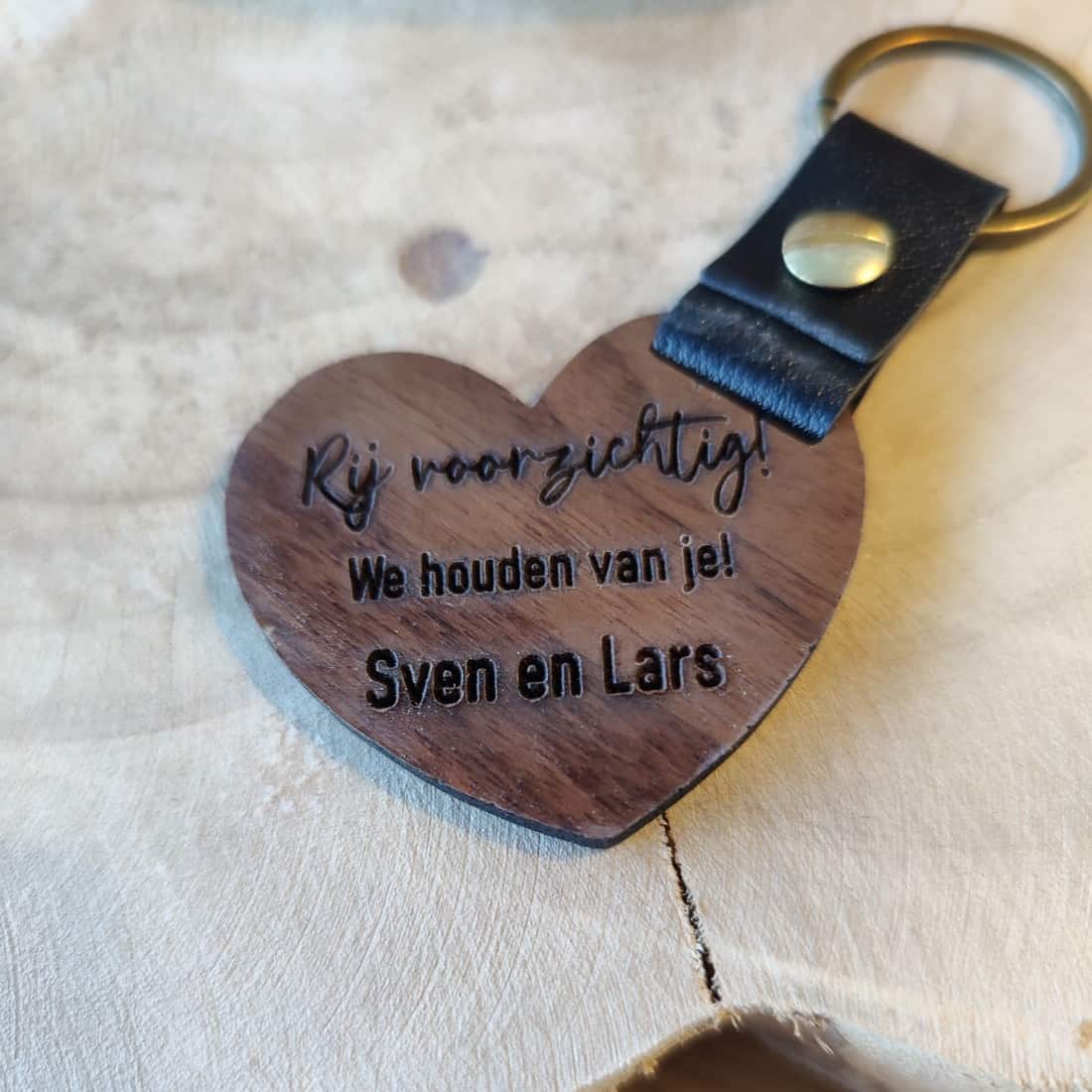 Houten sleutelhanger met foto Houten sleutelhanger met foto - Afbeelding 4